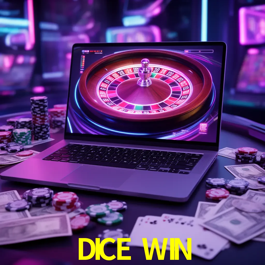 Centro móvil DICE WIN con casino, cajero, bonos, app y acceso de cuenta para México